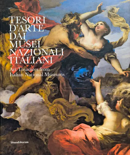 Copertina catalogo "Tesori d'Arte dai musei nazionali italiani" edito nel 2025 da Silvana editoriale